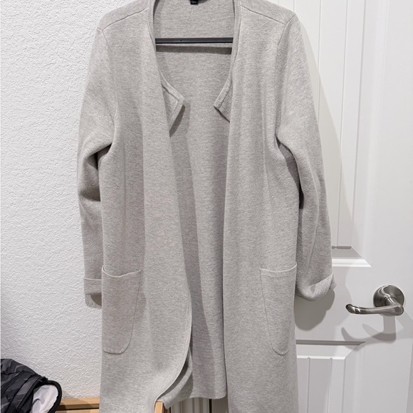 J. Crew Sweaters - J. Crew Light Gray Open Front Cardigan